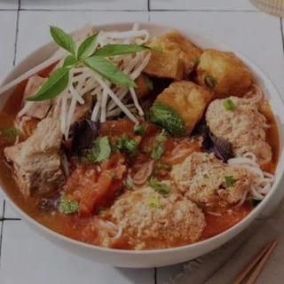 Crab & Pork tomato noodle soup